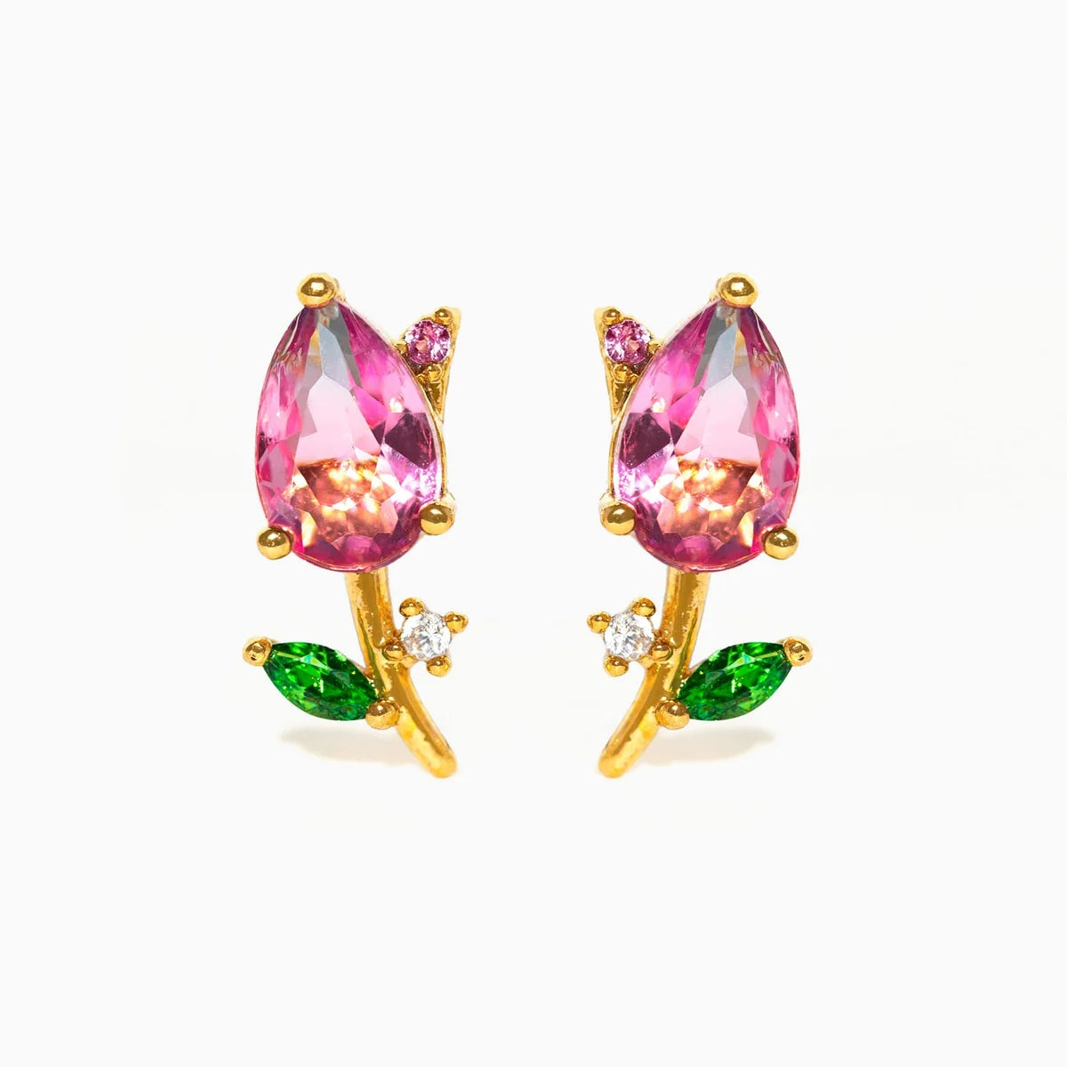 BLOSSOMING TULIP STUDS