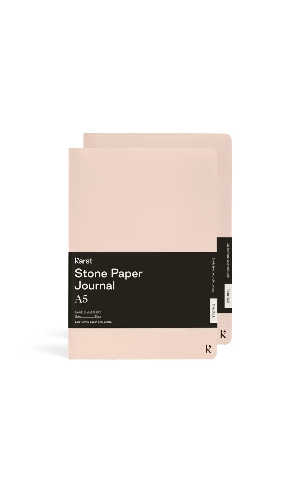 A5 Journal Twin Pack in Stone Paper
