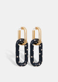 Orecchini Maglie Smaltate con Strass