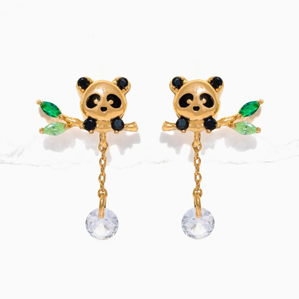 LUCKY PANDA DANGLE EARRINGS