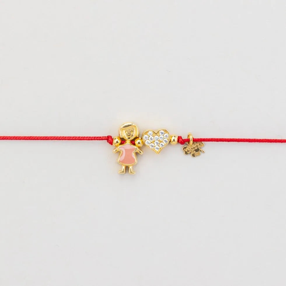 Bracciale Bimbo/Bimba con Simbolo – Filo Rosso