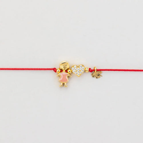 Bracciale Bimbo/Bimba con Simbolo – Filo Rosso