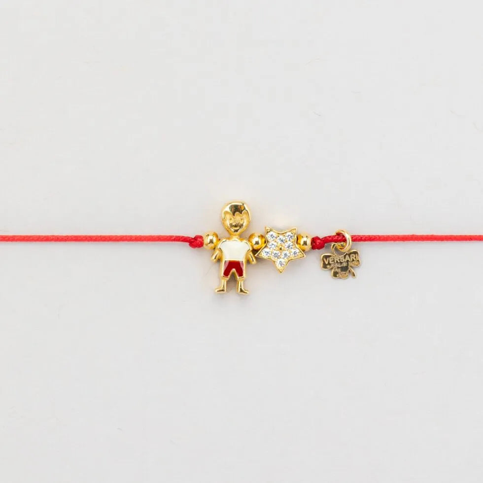 Bracciale Bimbo/Bimba con Simbolo – Filo Rosso
