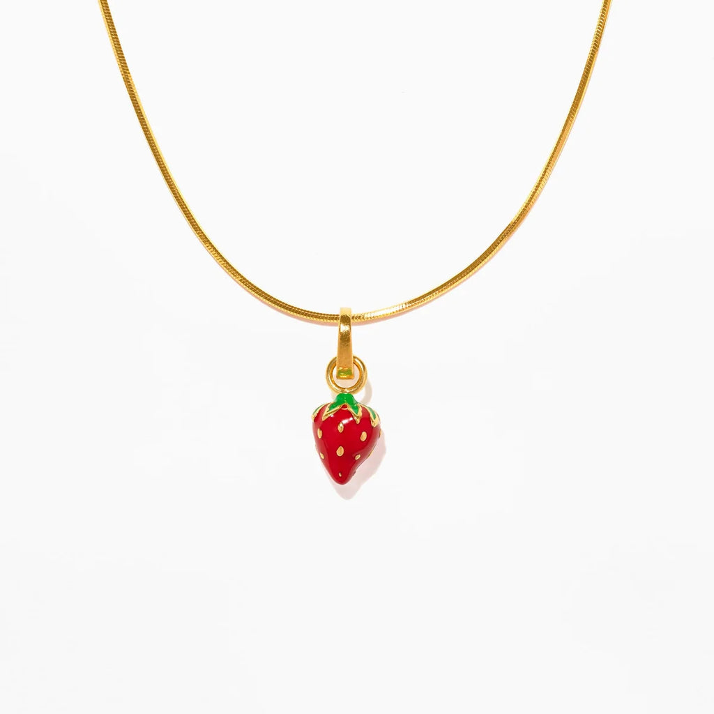 STRAWBERRY SHORTCAKE CHARM NECKLACE