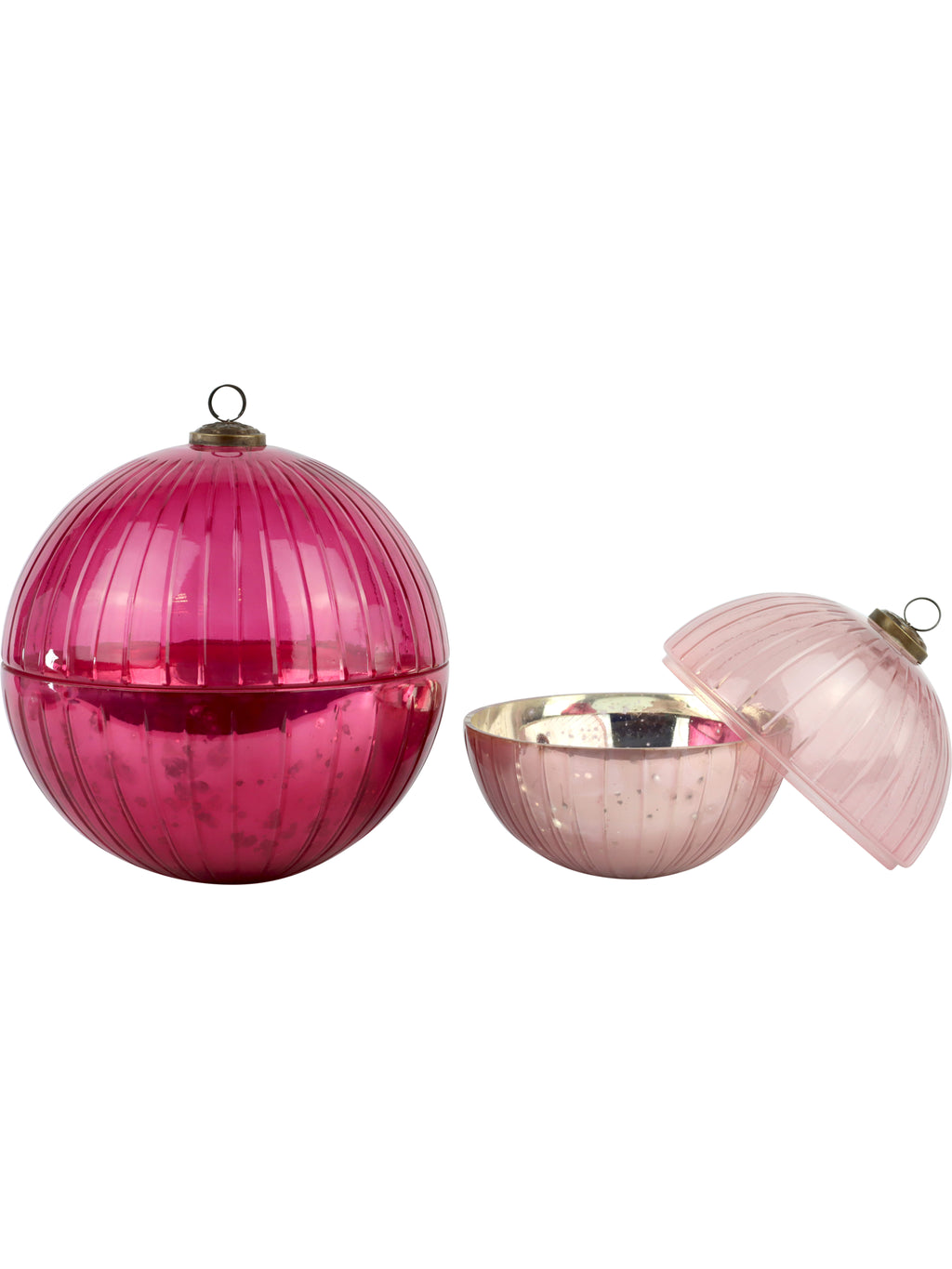 Sfere Vetro Carnival 2pz