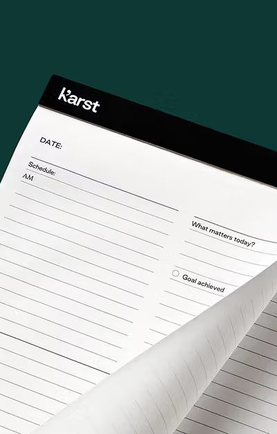 Daily Action Pad A5 in Stone Paper