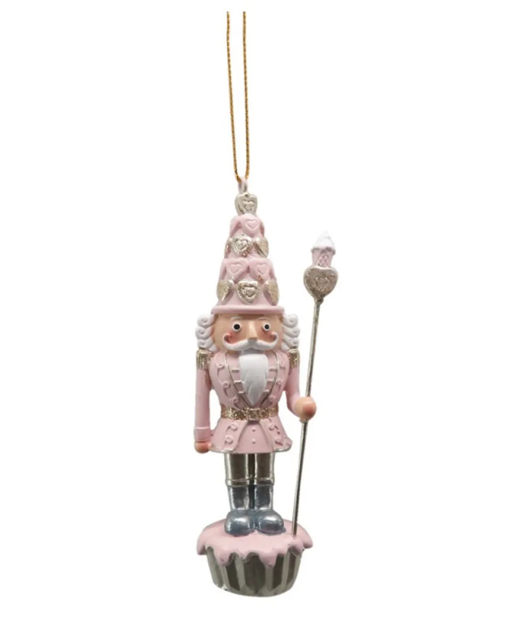 Pallina Natalizia Schiaccianoci Rosa