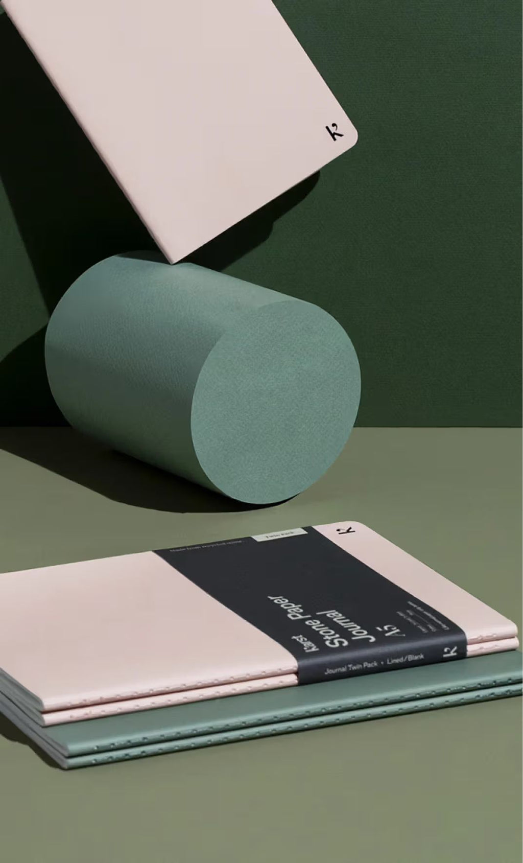 A5 Journal Twin Pack in Stone Paper