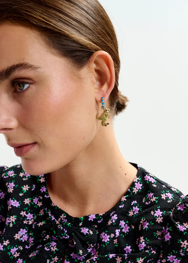 Orecchini Hoops Dinosauro e Pistola ad Acqua