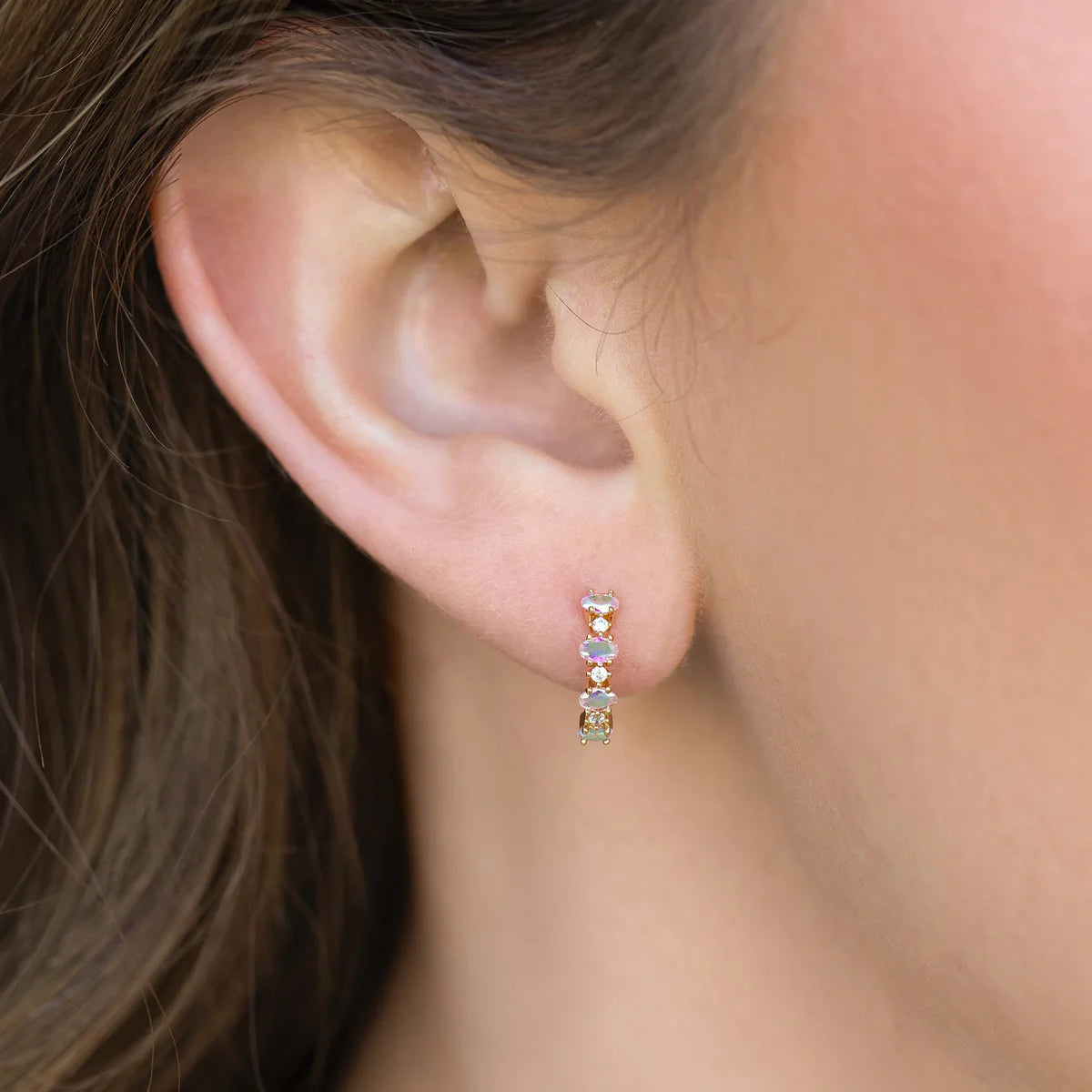 IRIDESCENT GALAXY HOOPS