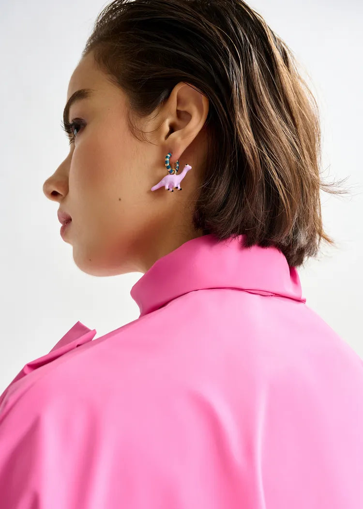 Orecchini Hoops Dino Fragola