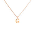 Collana con Iniziale Bombata e Punto Luce