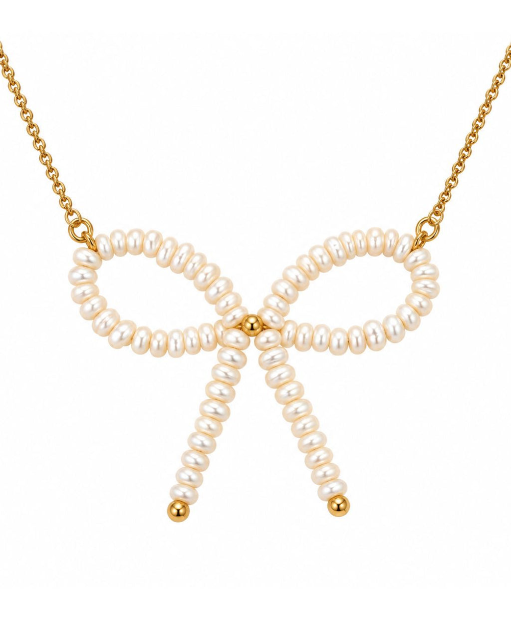 COLLANA FIOCCO DI PERLE