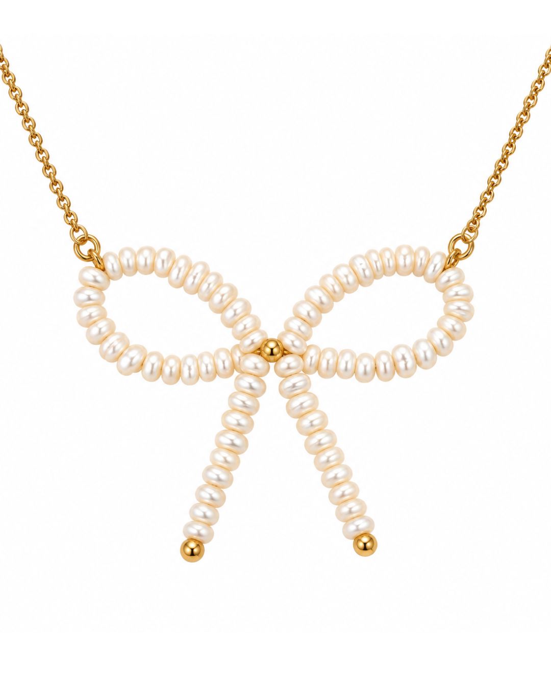 COLLANA FIOCCO DI PERLE