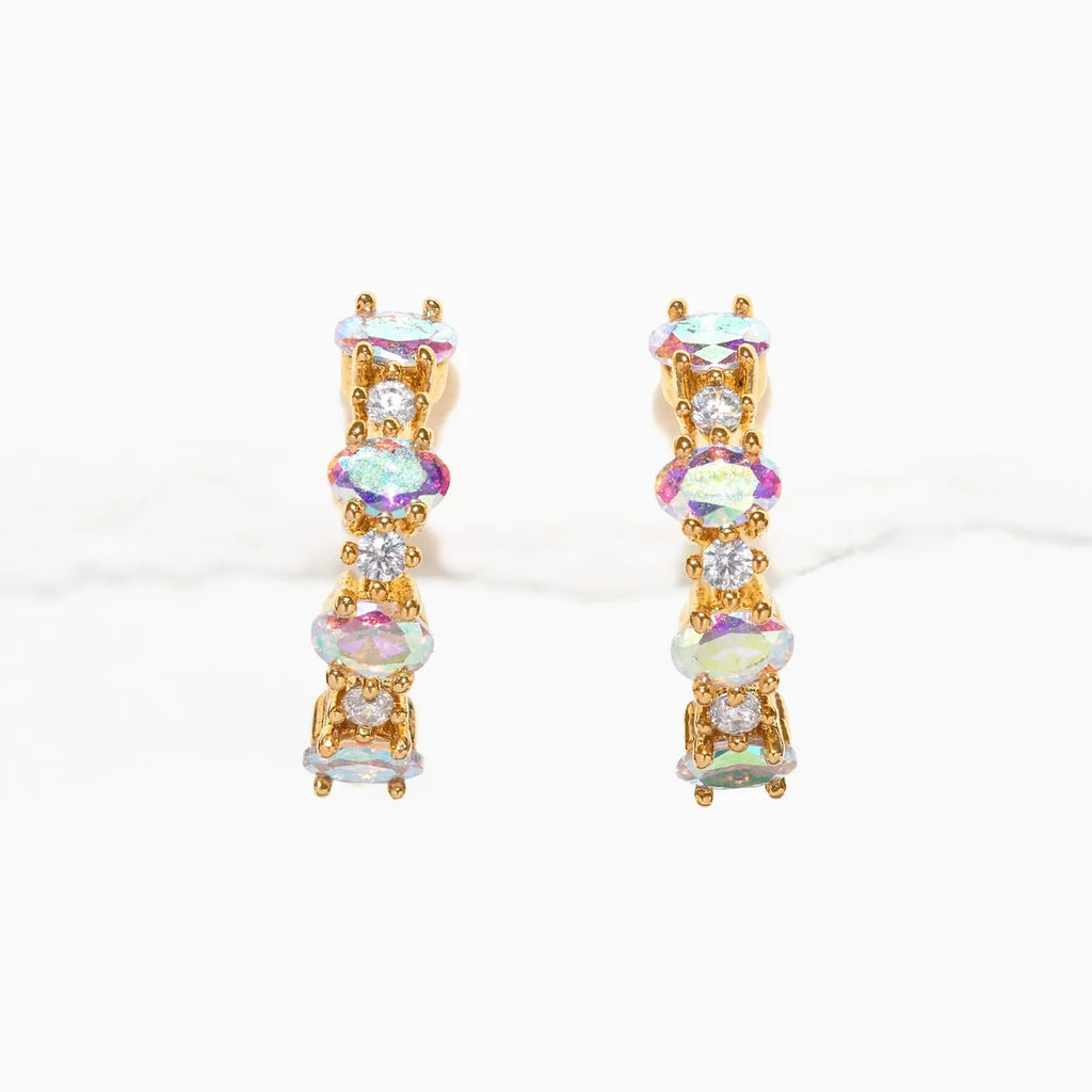 IRIDESCENT GALAXY HOOPS