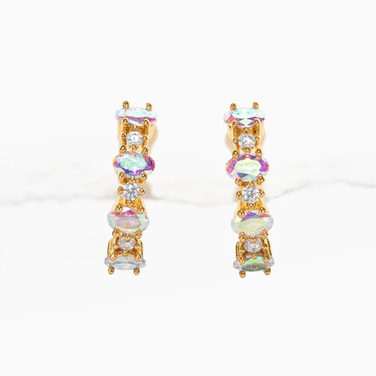 IRIDESCENT GALAXY HOOPS