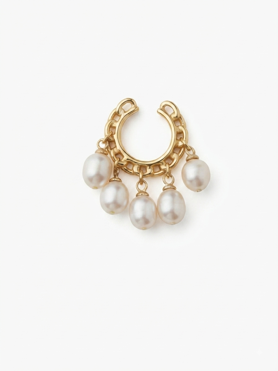 PEARL CHARM EAR CUFF 🤍 — PRE ORDER