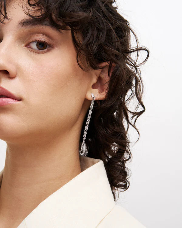 Mono-Orecchino Multi Line Drop Frange