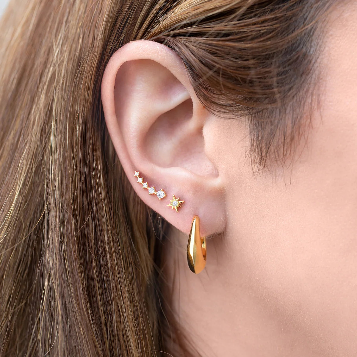 ESTELLA EAR CRAWLER FLAT BACK