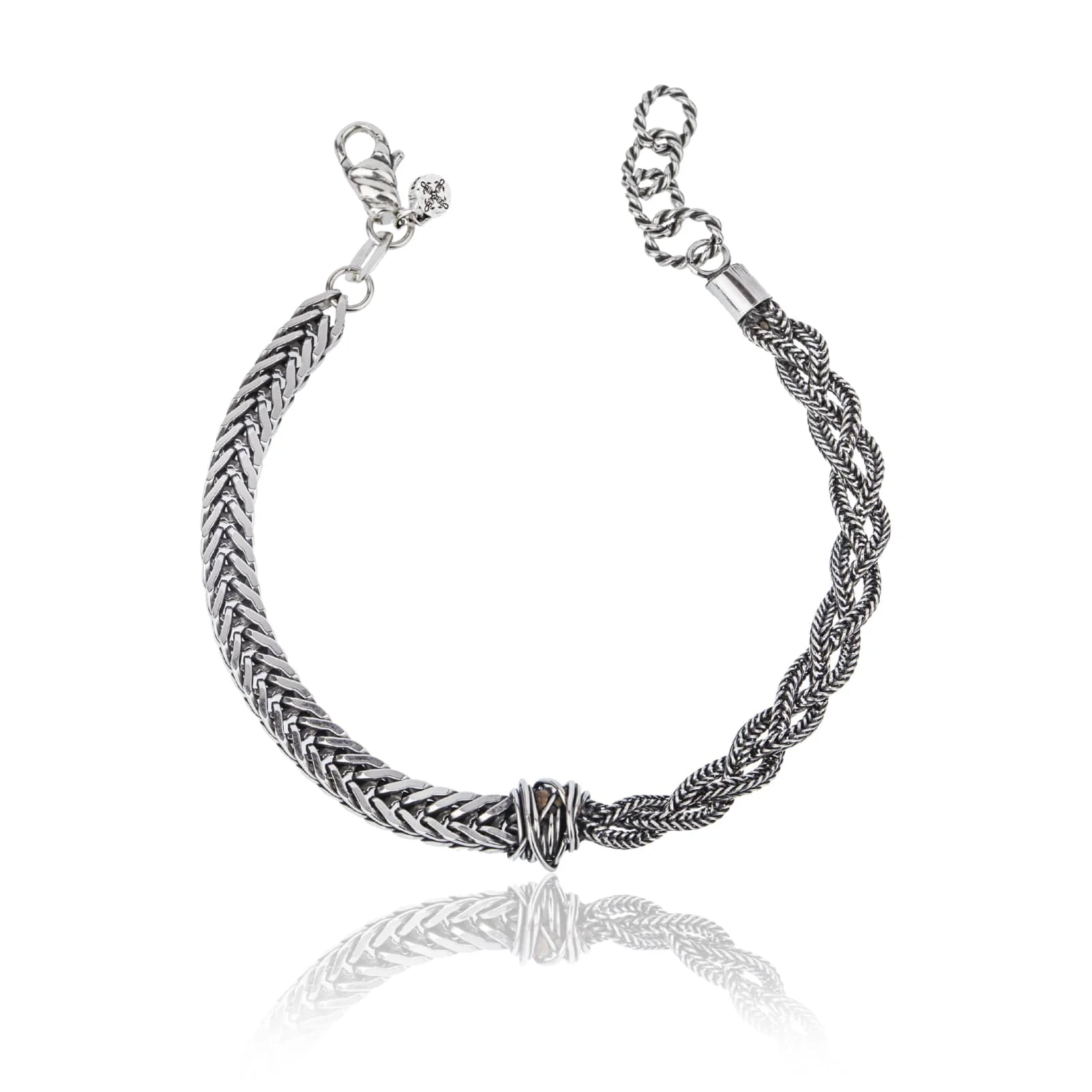 BRACCIALE CATENA TRECCIA