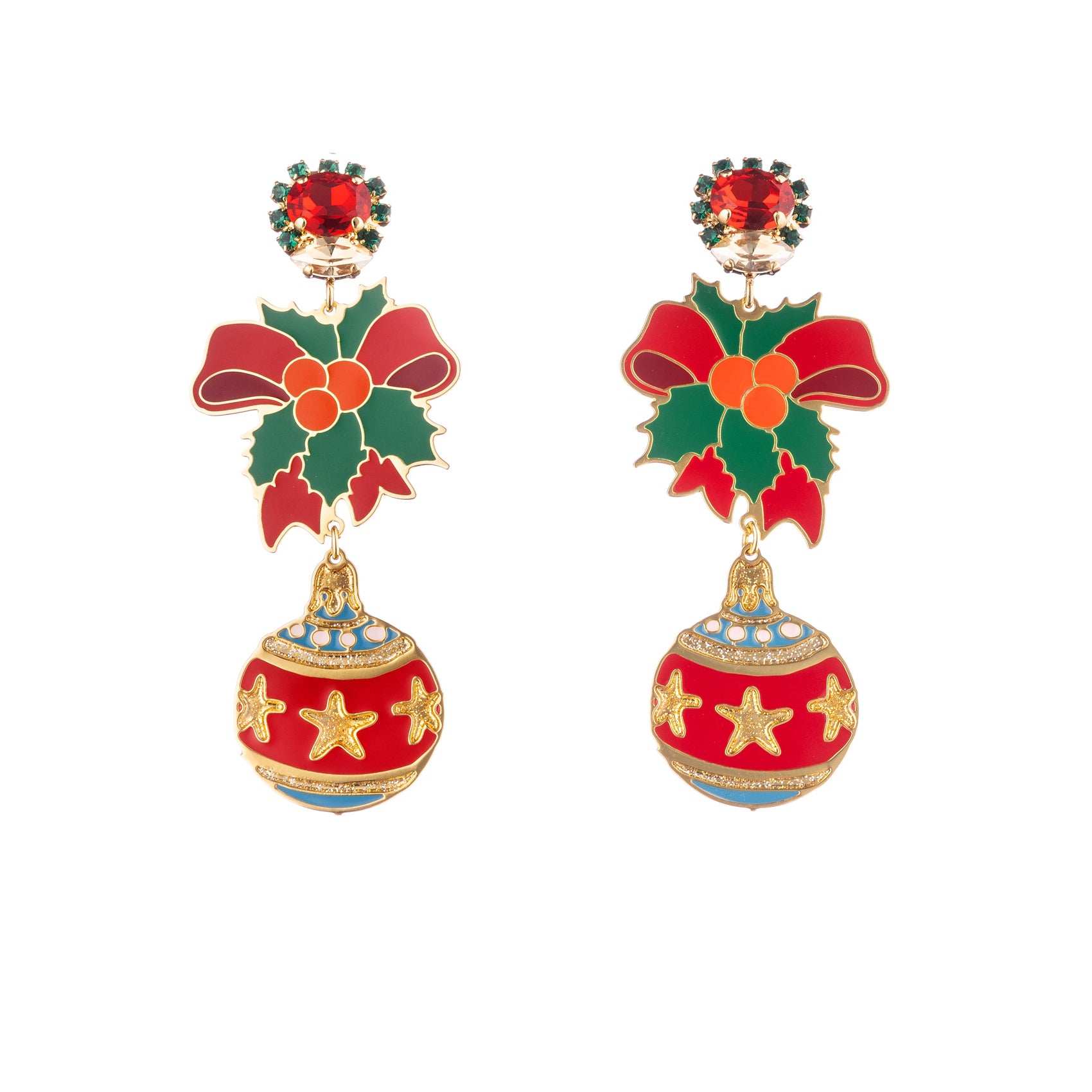 Earrings Christmas Ghirlanda
