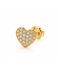 ORECCHINO CUORE PAVÉ