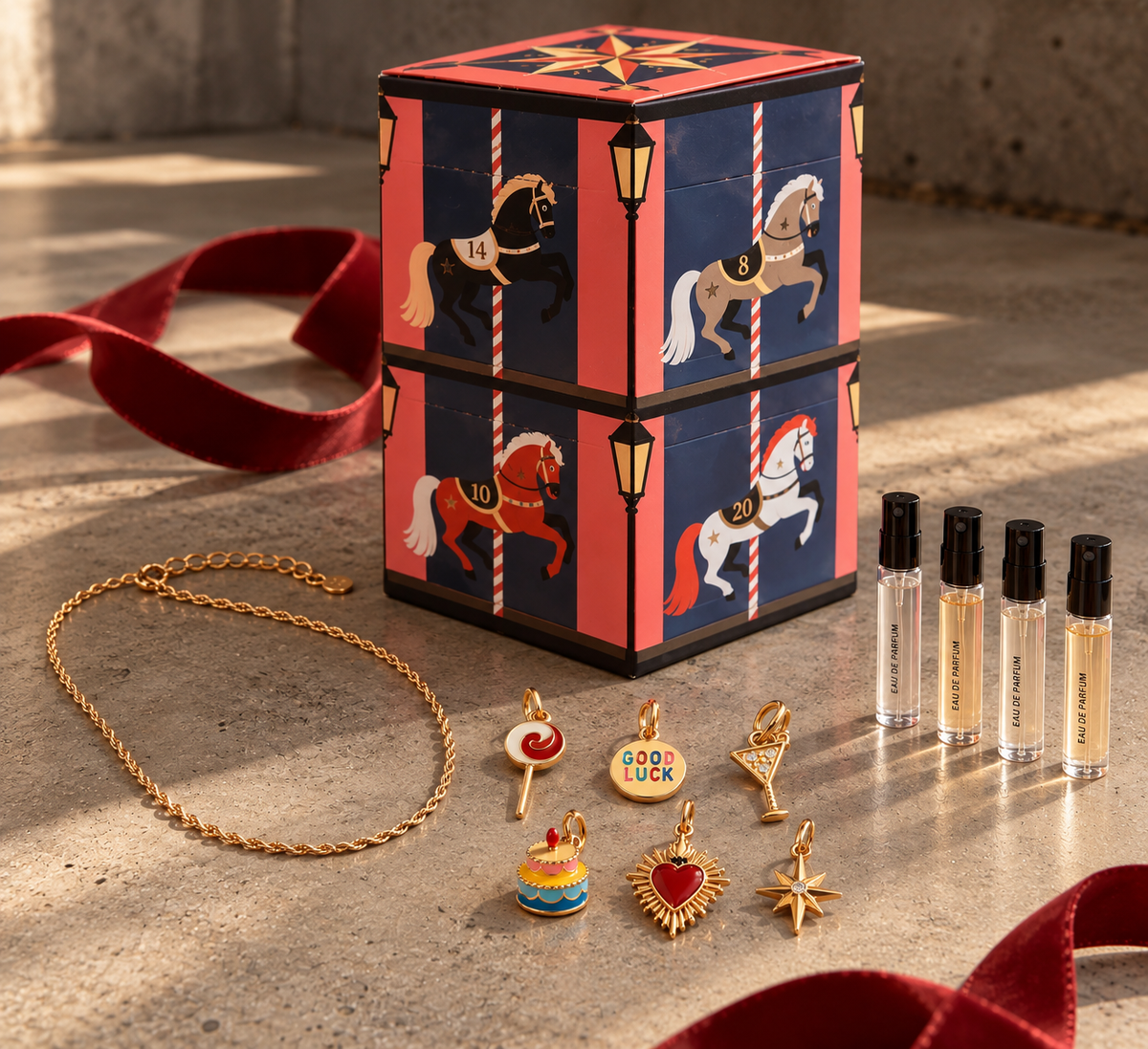 🎠 CHARM YOUR CHRISTMAS – CALENDARIO DELL’AVVENTO 12 CASELLE ✨