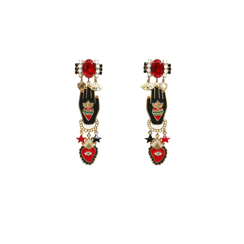 Orecchini Cuore Sacro