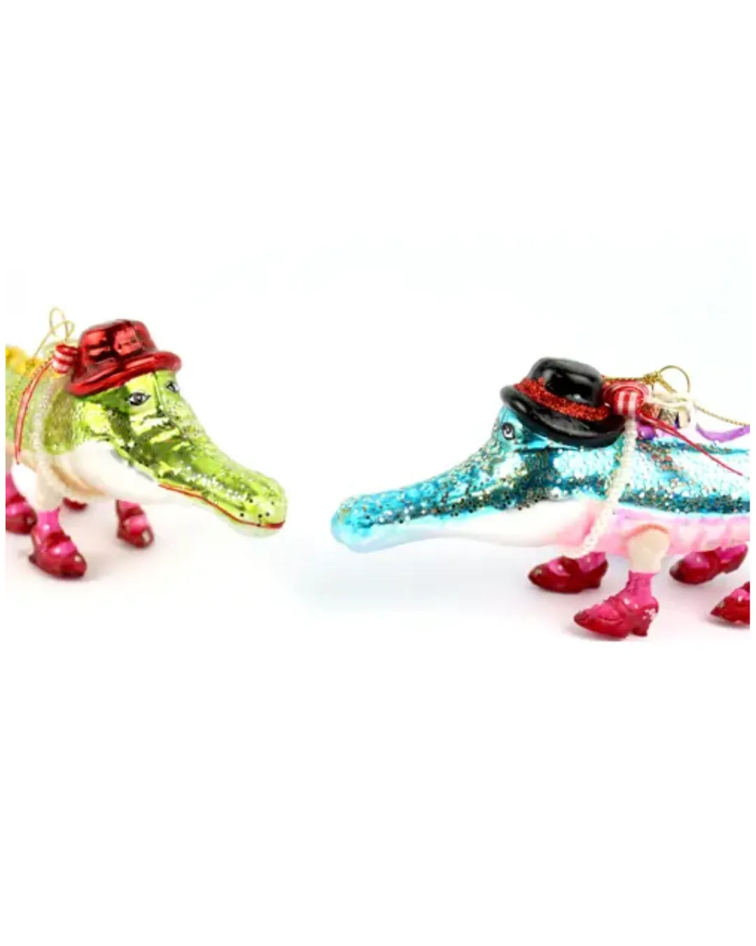 Decorazione in Vetro “Crazy Croco”