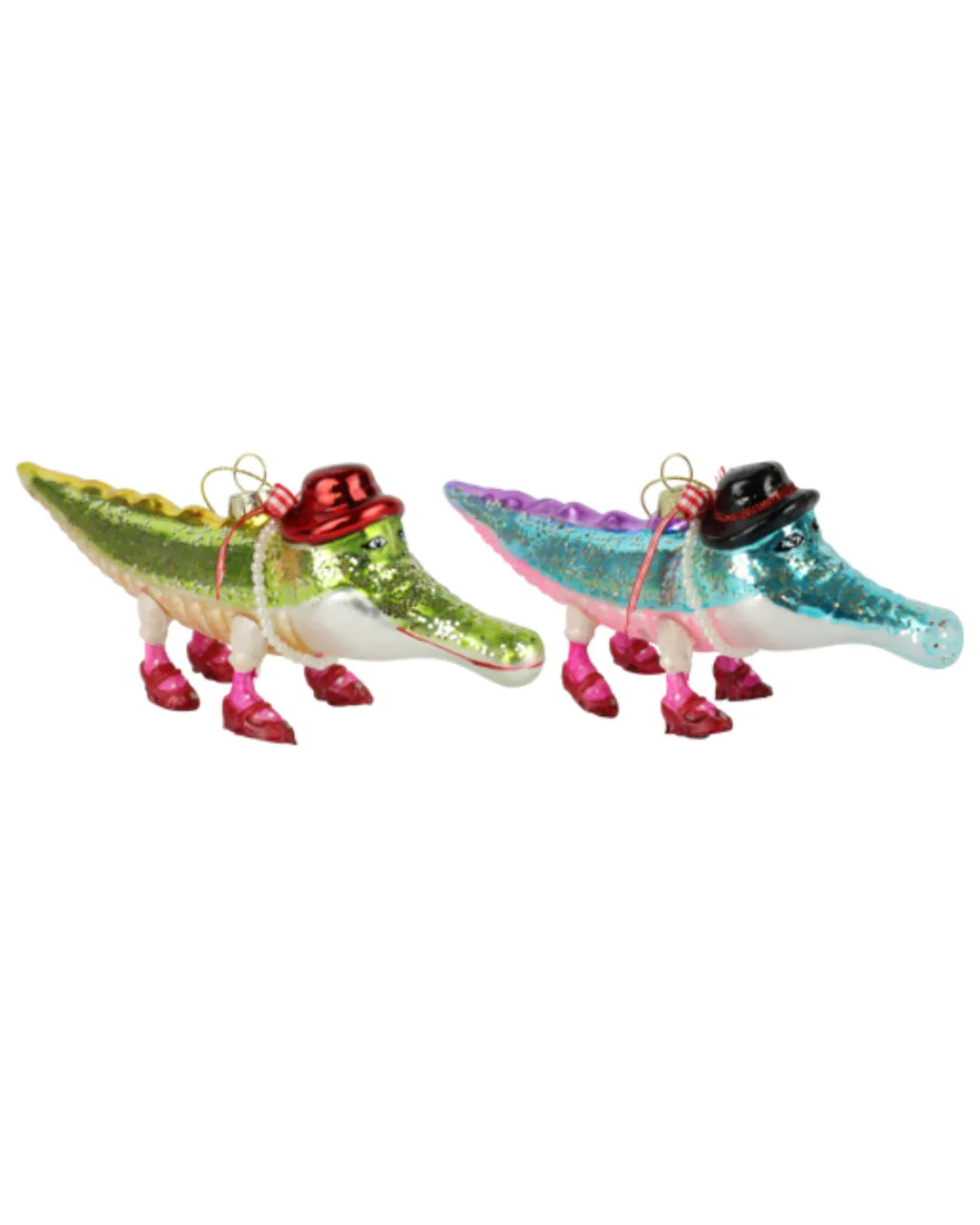 Decorazione in Vetro “Crazy Croco”