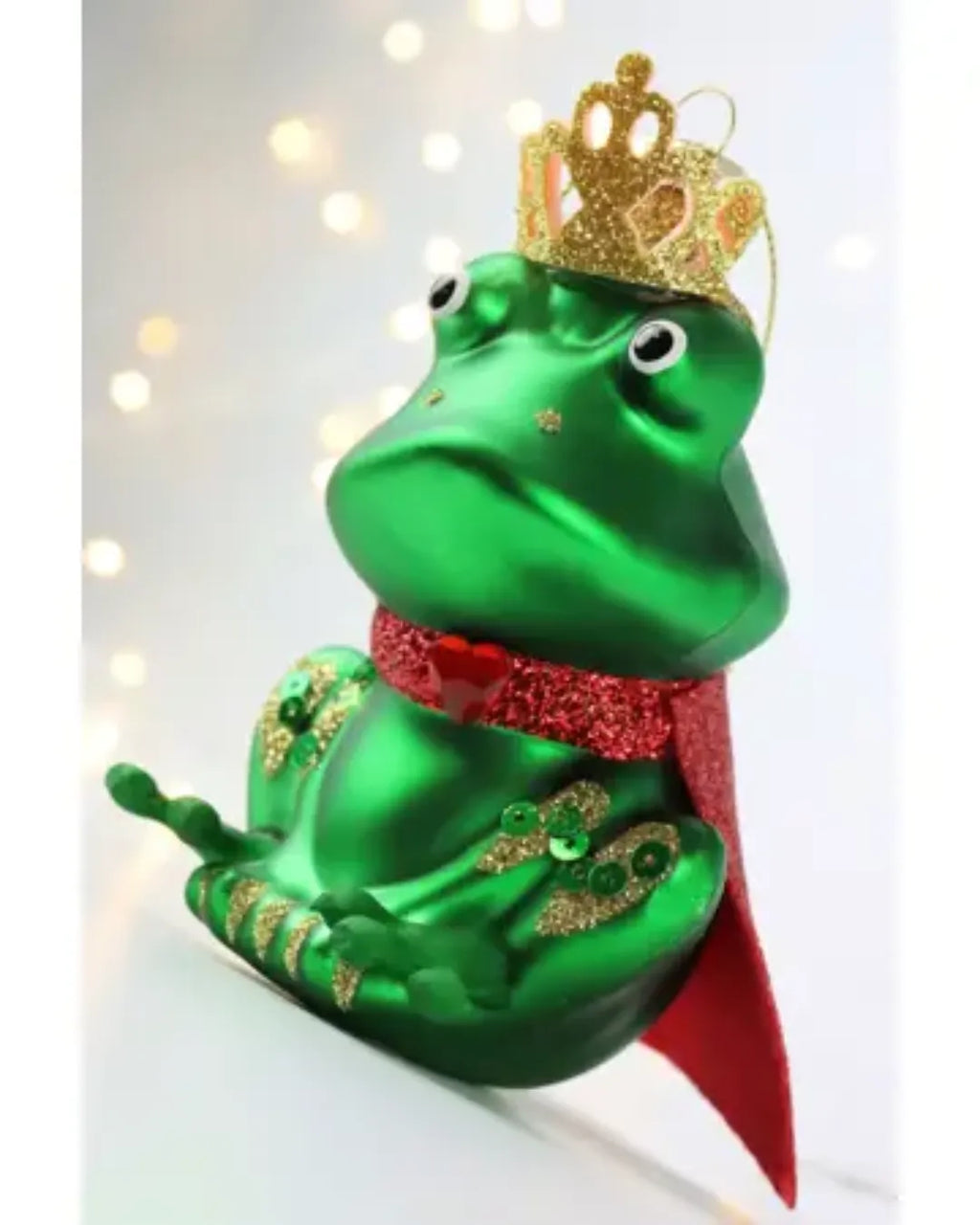Decorazione in Vetro “Frog King”
