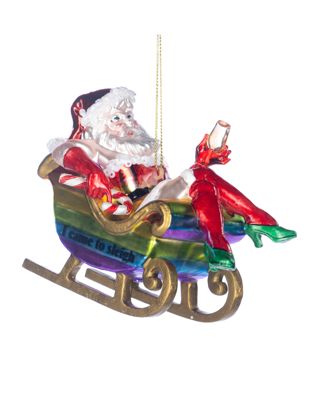Decorazione “Drag Queen Santa – I Came to Sleigh”