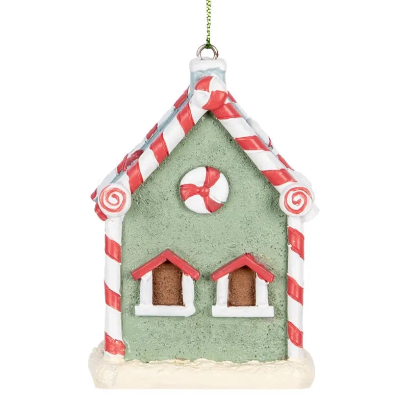 Decorazione per Albero “Casa di Pan di Zenzero” Verde