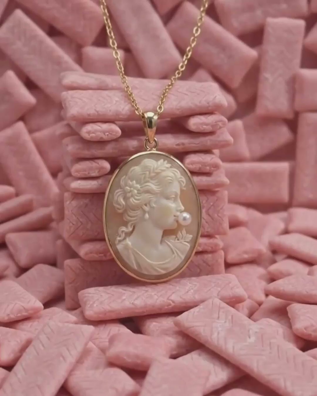 BUBBLE GIRL – Collana Cammeo Grande