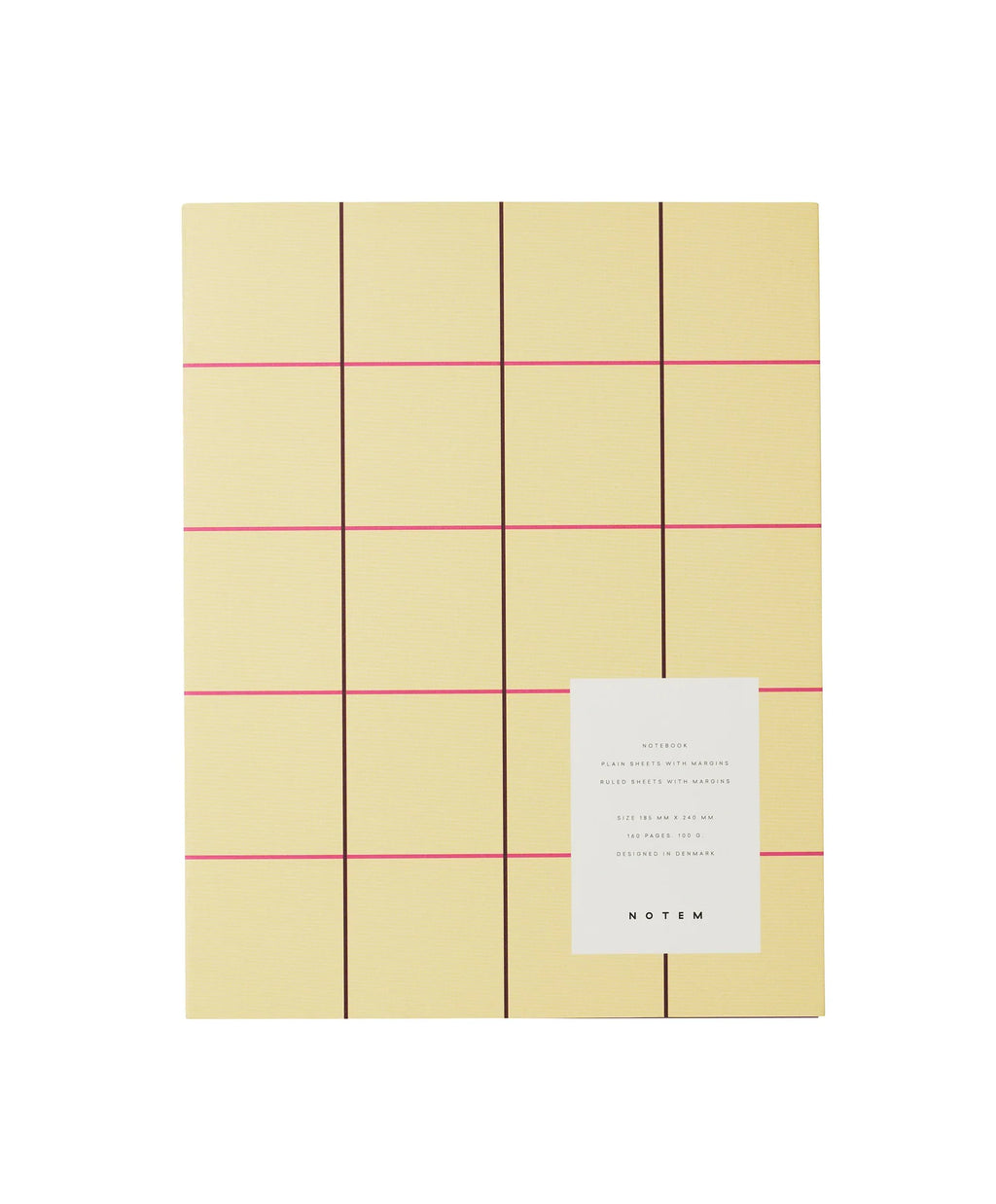 Quaderno Uma Large Yellow Check