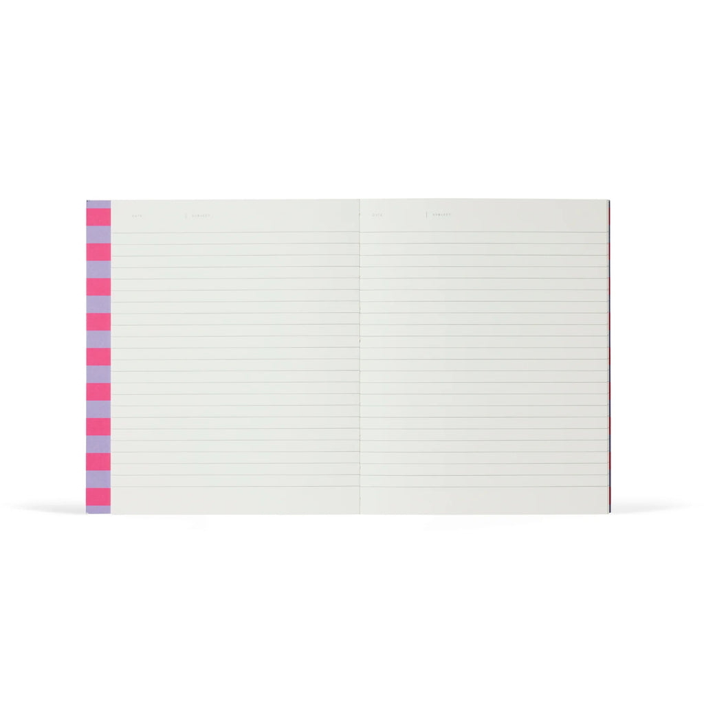 Quaderno Uma Medium Lavender Stripe