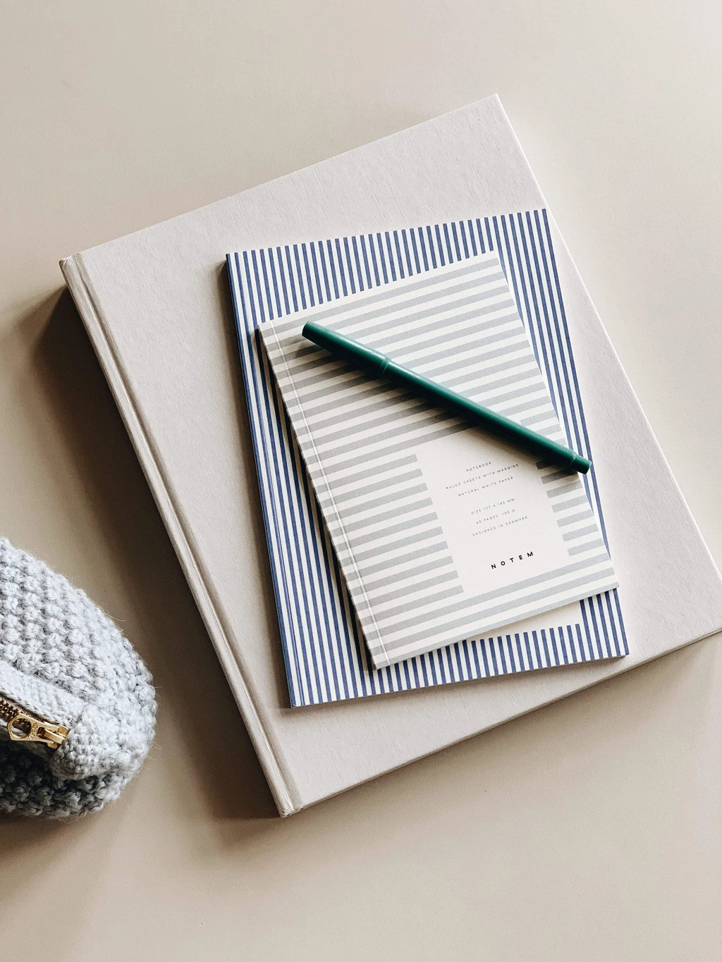 Quaderno Vita Medium Blue Stripes