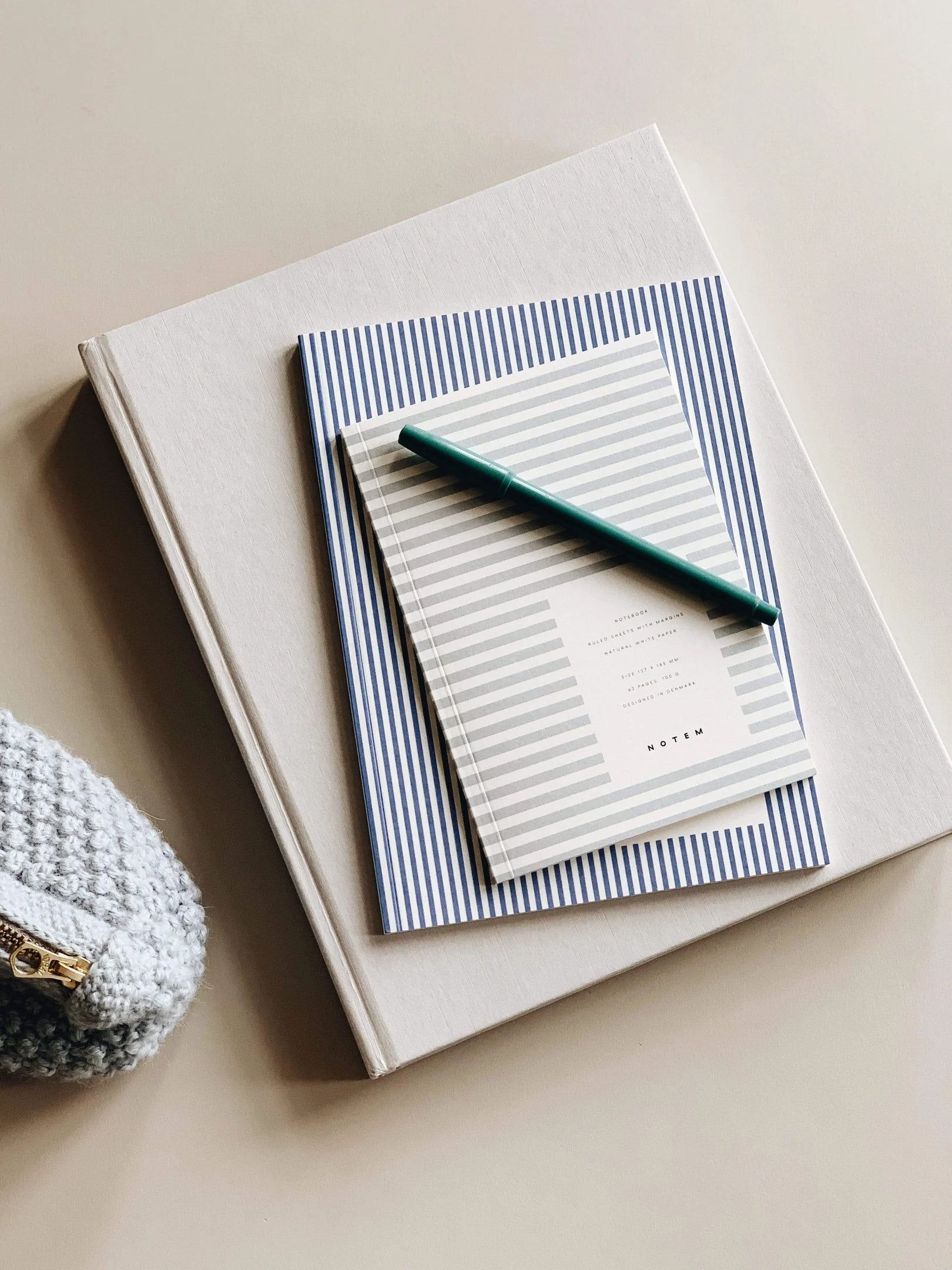 Quaderno Vita Medium Blue Stripes