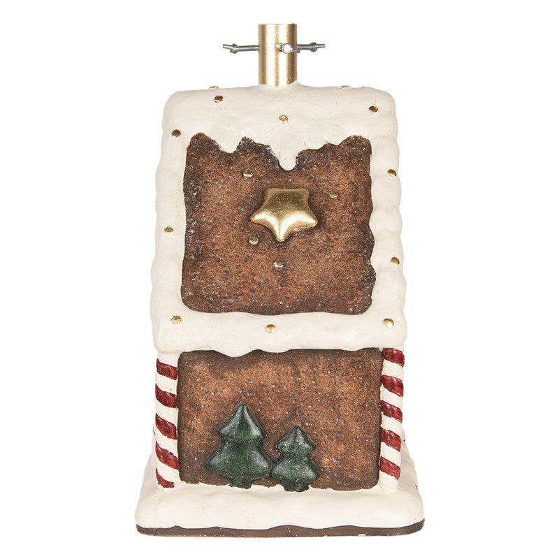 Supporto per Albero di Natale “Casa di Pan di Zenzero” Marrone