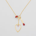 Collana Cuore con Fiammifero