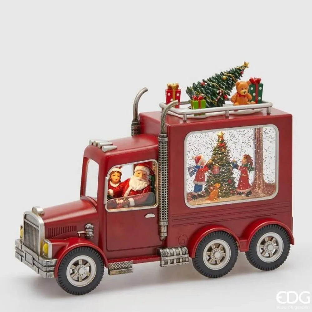 Decorazione Natalizia Furgone con Babbo Natale