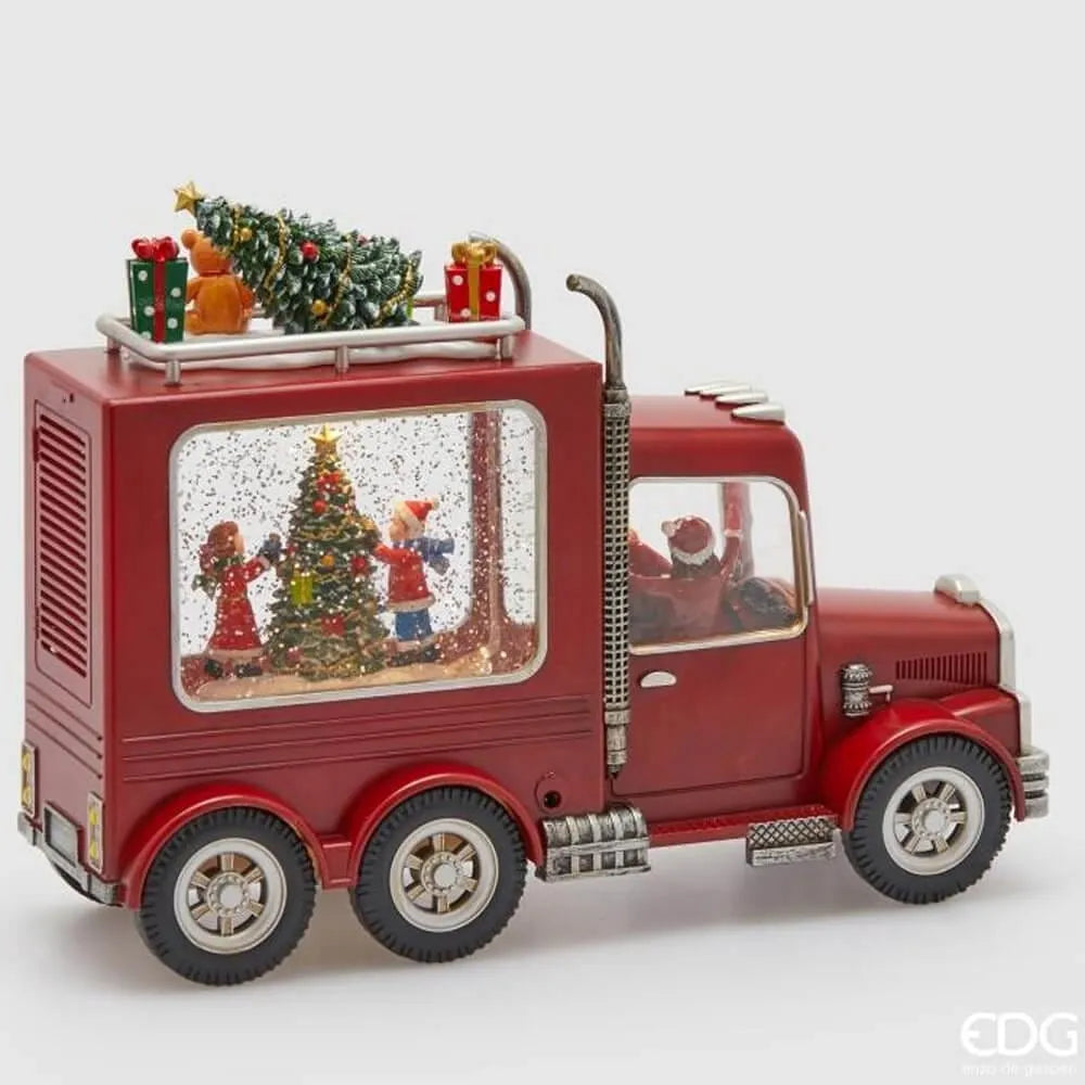 Decorazione Natalizia Furgone con Babbo Natale