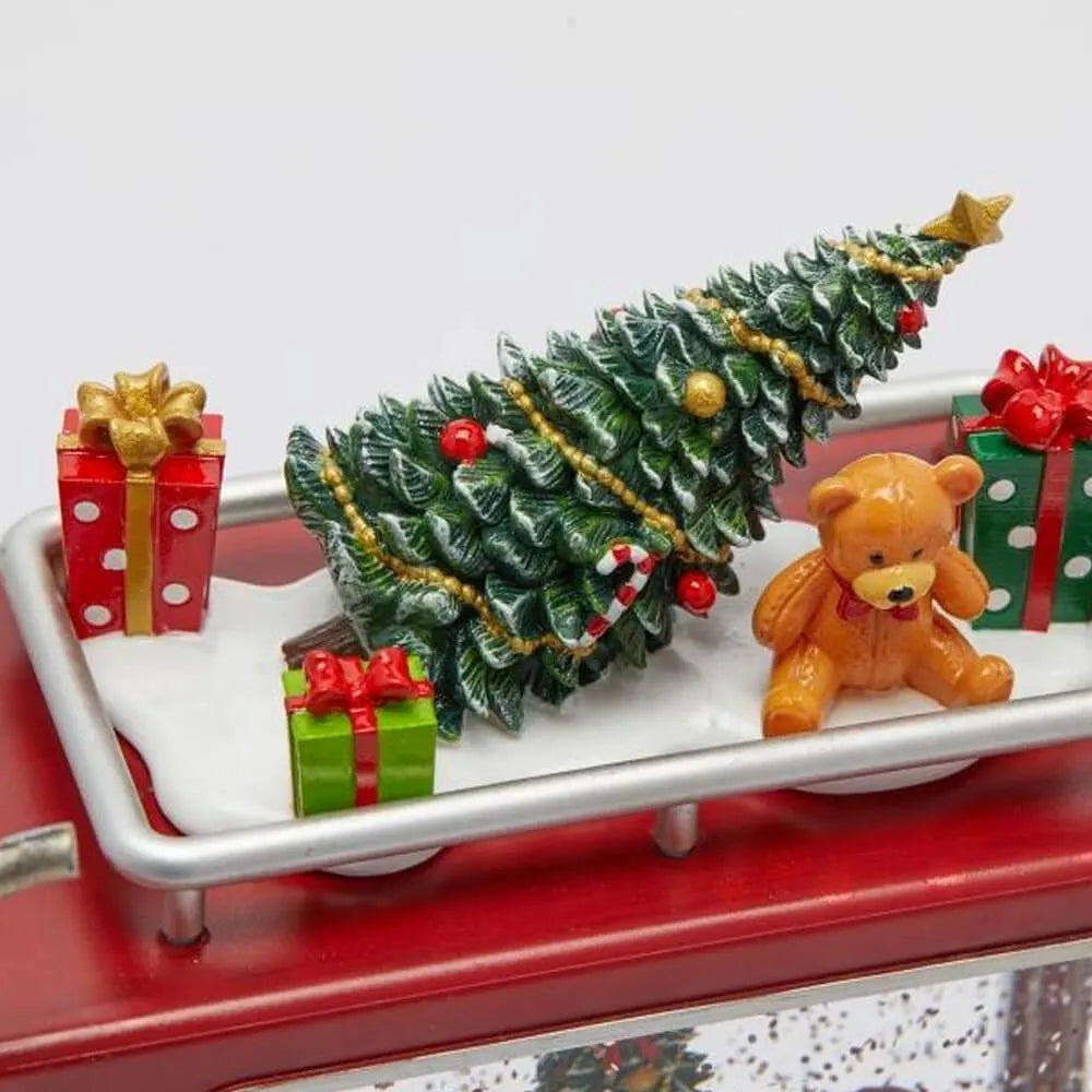 Decorazione Natalizia Furgone con Babbo Natale