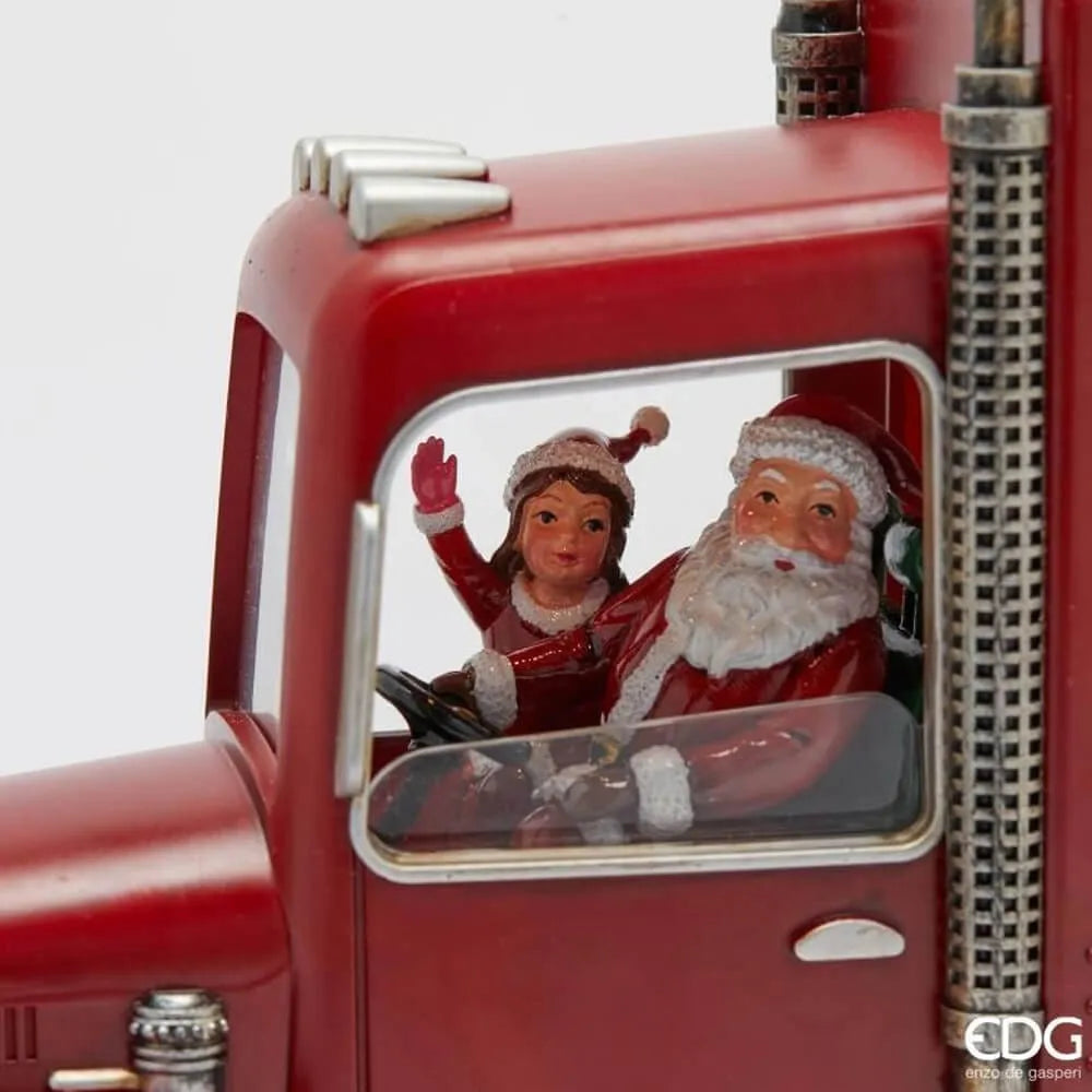 Decorazione Natalizia Furgone con Babbo Natale