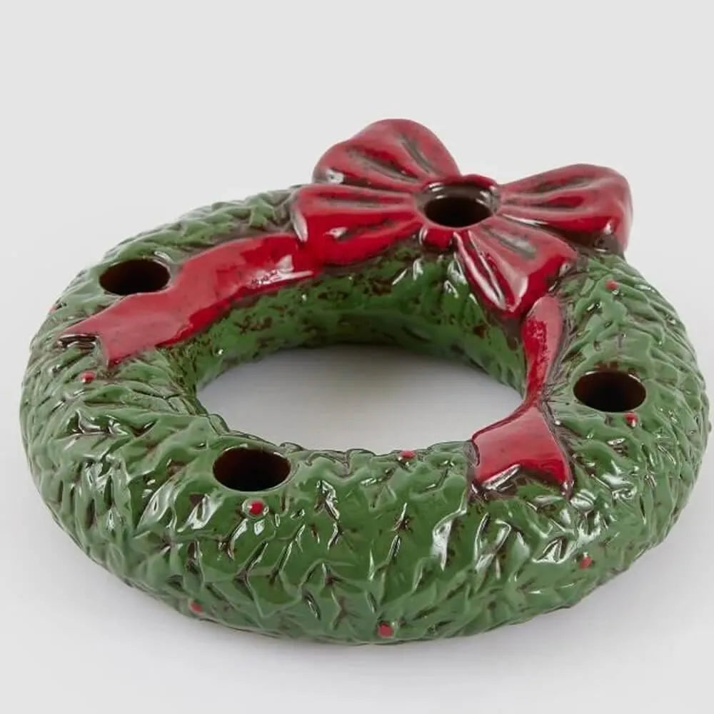 Portacandela Ghirlanda Natale