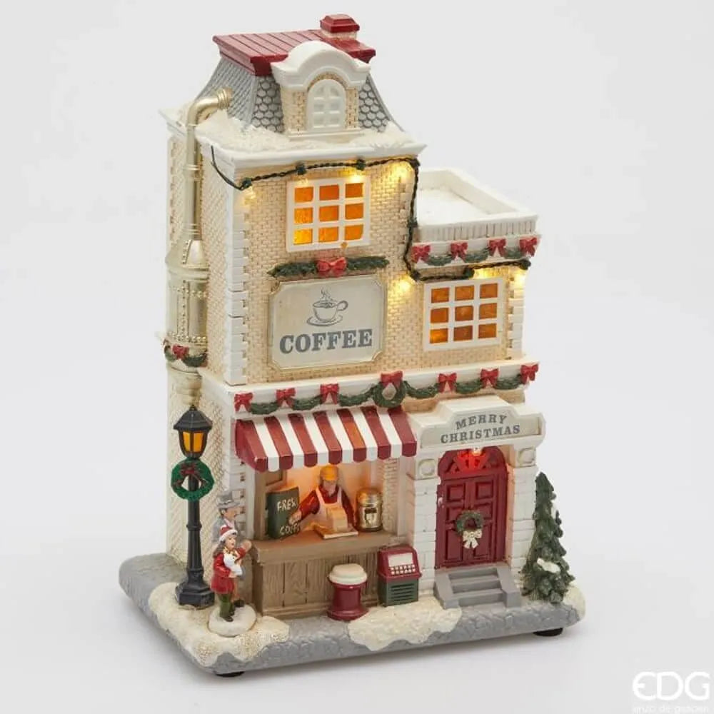 Coffee Shop Natalizio con LED e Musica