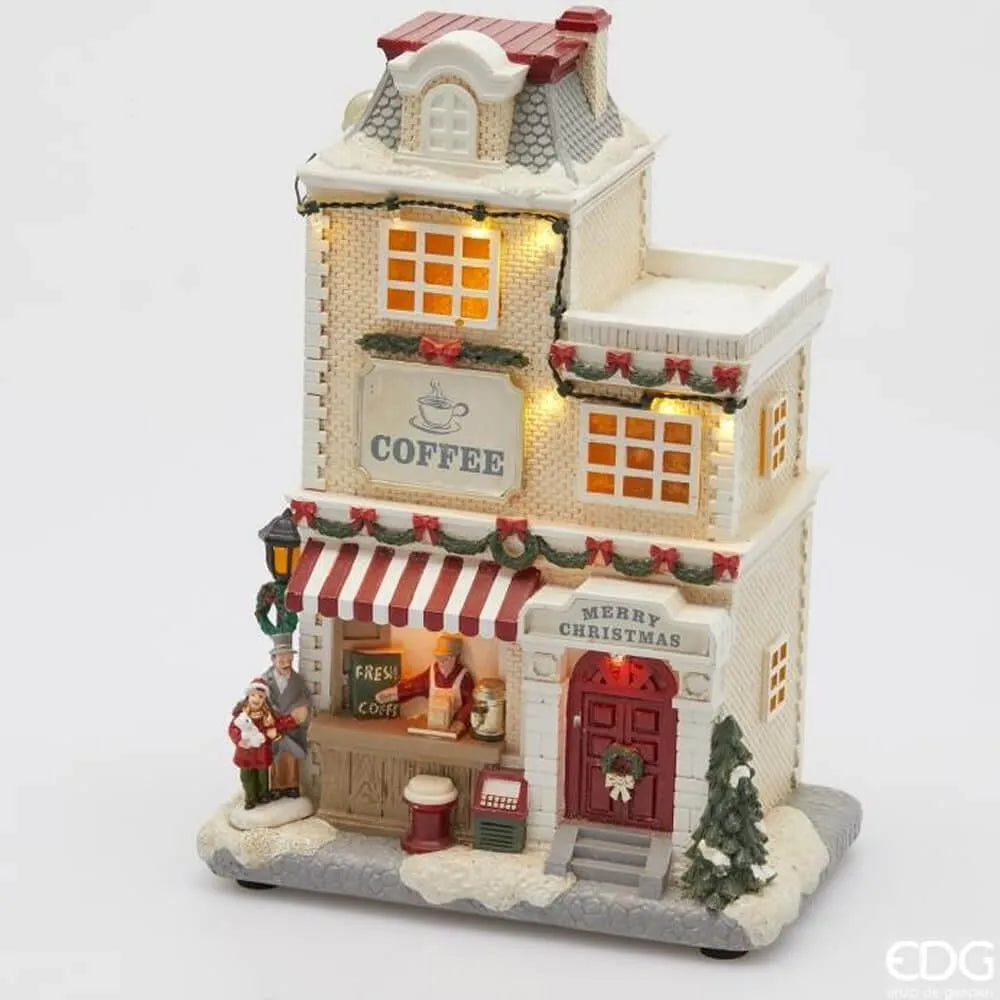 Coffee Shop Natalizio con LED e Musica