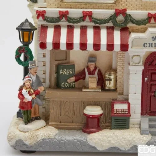 Coffee Shop Natalizio con LED e Musica
