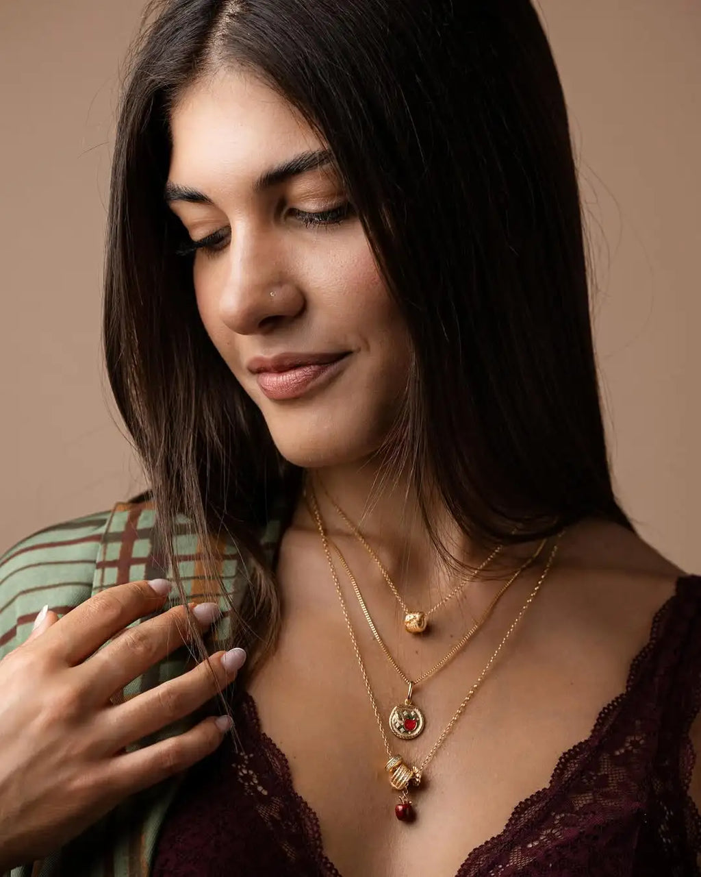 Collana Rocchetto Serpente e Mela