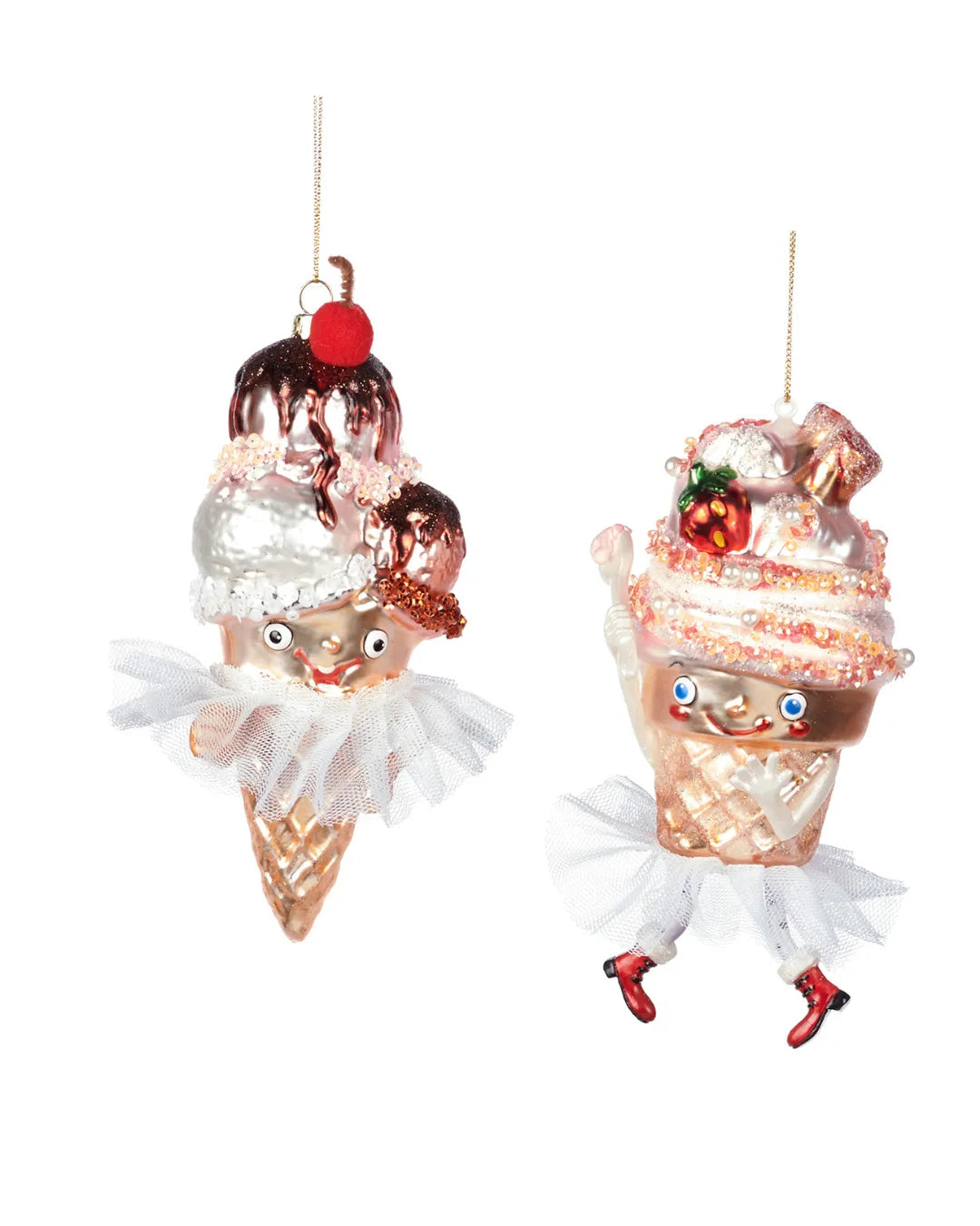 Decorazione Gelato Danzante con Gonna in Tulle